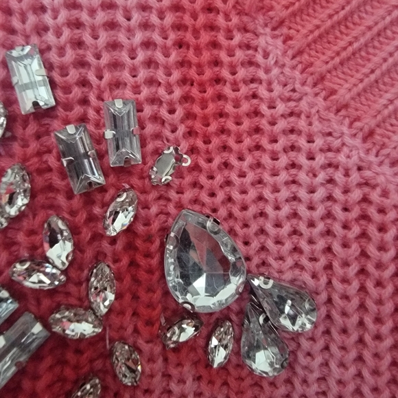 Stunning Tie Dye INC Sweater with Jewels - Picture 3 of 5